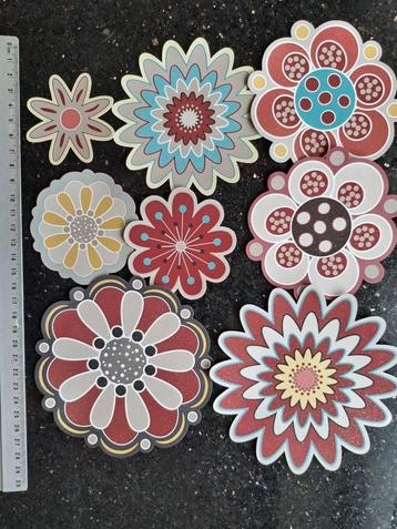8x vintage bloemen die cuts journaling planner kaarten maken beschikbaar voor biedingen