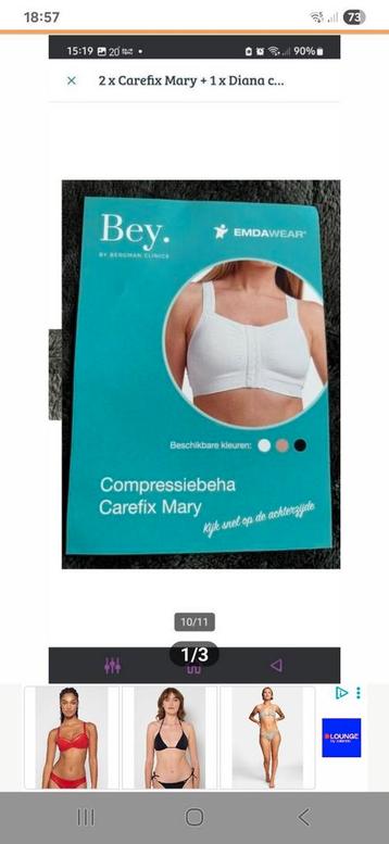 2 stuks emdawear carefix kompressie bh  beschikbaar voor biedingen