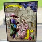 Antiek Glas in Lood - Advocaat Scène, Antiek en Kunst, Ophalen of Verzenden