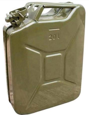 Brandstof Jerrycan 20 Liter NATO Topkwaliteit NIEUW beschikbaar voor biedingen