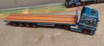 Scania 6x4  met 4 asser open trailer wsi, Hobby en Vrije tijd, Modelauto's | 1:50, Ophalen of Verzenden, Zo goed als nieuw, Bus of Vrachtwagen
