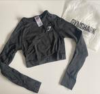 Gymshark Cropped Longsleeve Top XS, Kleding | Dames, Sportkleding, Zwart, Ophalen of Verzenden, Maat 34 (XS) of kleiner, Fitness of Aerobics