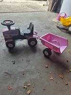 Roze LoopTractor met Karretje, Kinderen en Baby's, Speelgoed | Buiten | Voertuigen en Loopfietsen, Ophalen, Gebruikt, Loopvoertuig