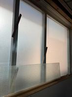 Partij draadglas - 5 stuks - gratis af te halen, Doe-het-zelf en Verbouw, Glas en Ramen, Ophalen, Gevelraam of Ruit, Gebruikt