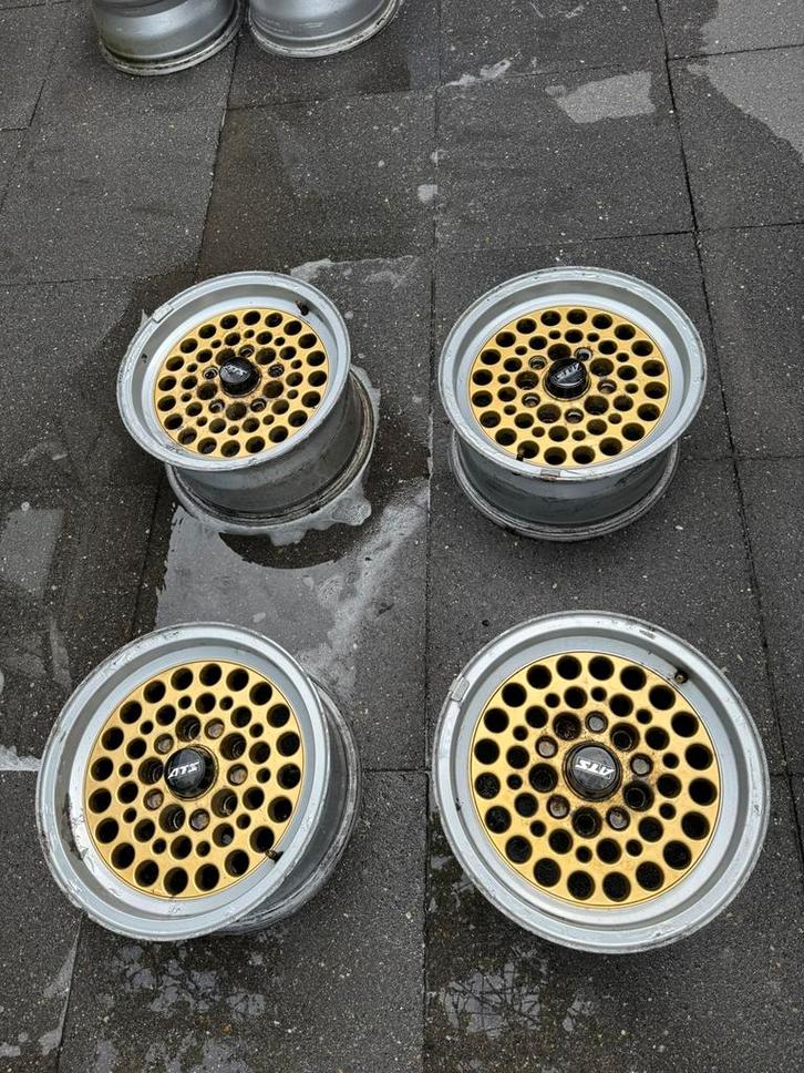 Originele ATS Pepperpots & BBS Velgen BMW E23 E24 E28 5x120, Auto-onderdelen, Banden en Velgen, Velg(en), All Season, 14 inch