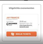 Twee kaarten voor Jay Francis, Tickets en Kaartjes, Twee personen