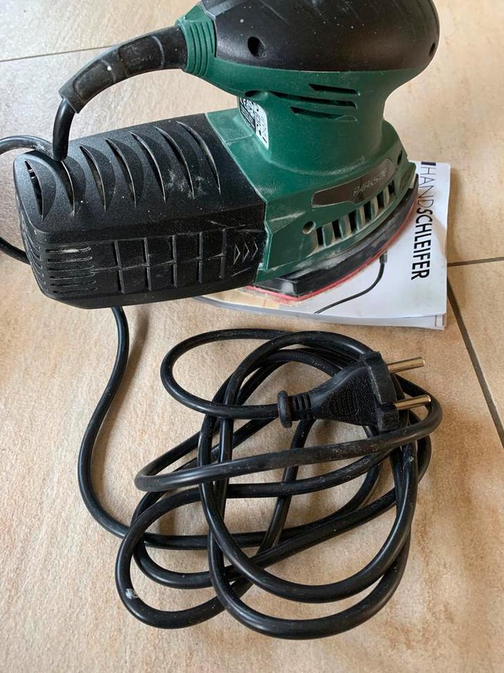 Parkside Handschuurmachine, Doe-het-zelf en Verbouw, Gereedschap | Schuurmachines, Gebruikt, Vlakschuurmachine, Minder dan 600 watt