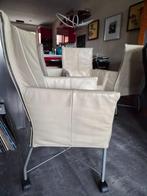 eetkamerstoel, Gebruikt, Wit, Design, Leer