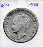 WILHELMINA RIJKSDAALDER 1933 ZILVER, Zilver, Ophalen of Verzenden, Koningin Wilhelmina, Losse munt