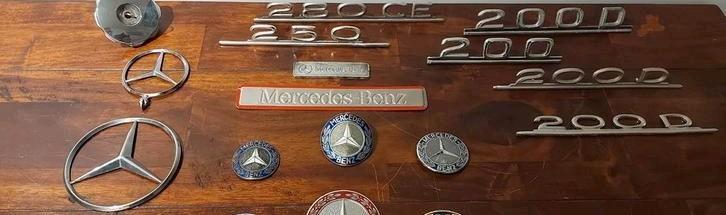 Oldtimer auto emblemen Mercedes ster, Kilometer embleem, Verzamelen, Automerken, Motoren en Formule 1, Zo goed als nieuw, Auto's