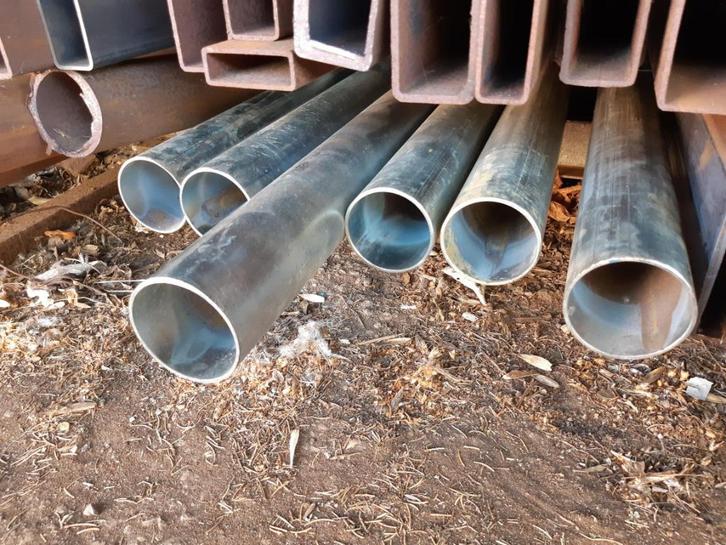 IJZEREN buis, STALEN kasbuis: ø70 verzinkt, Tuin en Terras, Palen, Balken en Planken, Zo goed als nieuw, Palen, 180 tot 250 cm