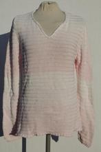 Mooie roze-wit gehaakte trui.Mt 40.Merk Cassani, Kleding | Dames, Maat 38/40 (M), Ophalen of Verzenden, Zo goed als nieuw