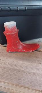 Vintage retro oude ijzeren leest rechts rood, Ophalen of Verzenden