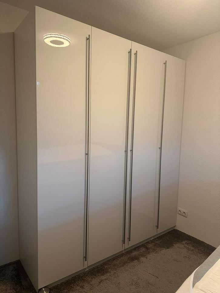 IKEA Pax Kast - 2m Breed, Hoogglans Wit, Huis en Inrichting, Kasten | Kledingkasten, Gebruikt, 200 cm of meer, 150 tot 200 cm