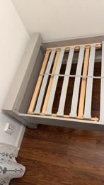 Bed met lattenbodem, Ophalen, 90 cm, Eenpersoons, Wit