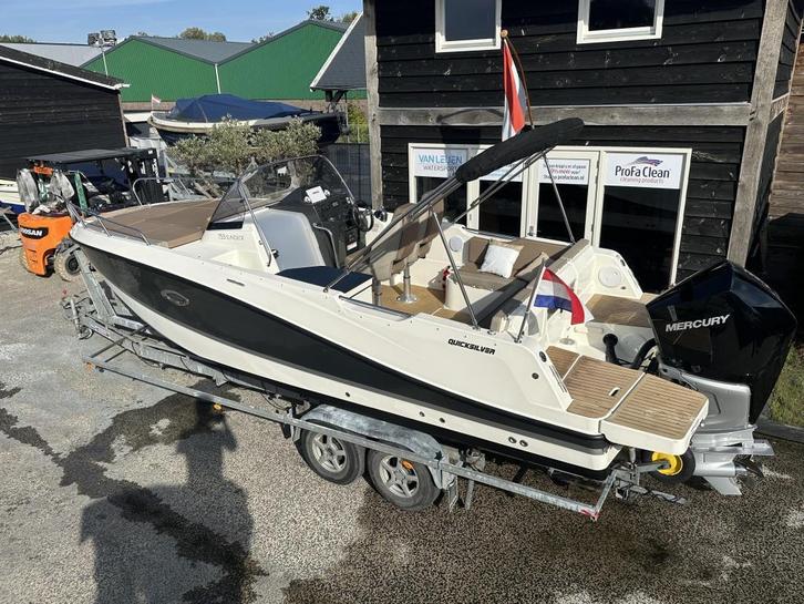 Quicksilver 755 Sundeck Mercury 250PK V8 VERADO BJ2021, Watersport en Boten, Vis- en Consoleboten, Zo goed als nieuw, 70 pk of meer