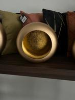 Marrakech round candles gold, Huis en Inrichting, Woonaccessoires | Kandelaars en Kaarsen, Nieuw, Minder dan 25 cm, Ophalen of Verzenden