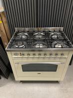 Boretti fornuis 6-pits 90cm, Gebruikt, 60 cm of meer, Ophalen of Verzenden, Gas