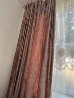 Velvet oud roze/lila gordijnen, Huis en Inrichting, Ophalen, 100 tot 150 cm, 200 cm of meer, Beige