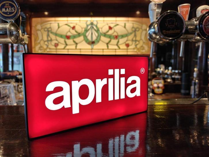 Lightbox/lichtbak Aprilia, Verzamelen, Automerken, Motoren en Formule 1, Nieuw, Motoren, Ophalen of Verzenden