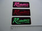 sticker oud ROMANCE DISCO LLoret de mar dancing spanje espan, Verzenden, Zo goed als nieuw, Bedrijf of Vereniging