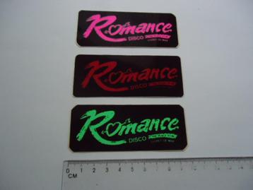 sticker oud ROMANCE DISCO LLoret de mar dancing spanje espan beschikbaar voor biedingen