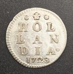 1723 Dubbele Wapenstuiver Holland, Vóór koninkrijk, Zilver, Losse munt, Overige waardes