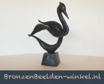 Bronzenbeelden-winkel Gestileerde zwaan Echt brons, Tuin en Terras, Tuinbeelden, Nieuw, Ophalen of Verzenden