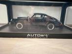 Porsche 911 (930) Carrera 3.2 1988 zwart #78011 Autoart 1:18, Ophalen of Verzenden, Zo goed als nieuw, Auto, Autoart