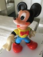 Mickey mouse rubberen pop jaren80, Ophalen of Verzenden, Mickey Mouse, Gebruikt, Beeldje of Figuurtje