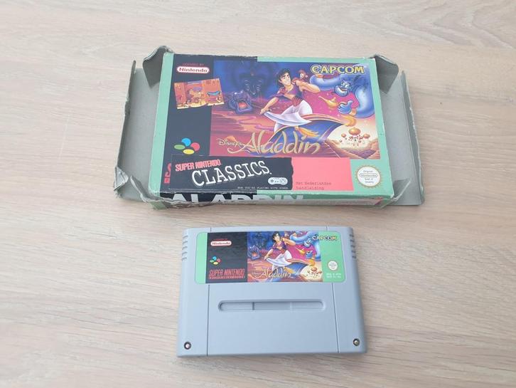 Disney's Aladdin Classics SNES, Spelcomputers en Games, Games | Nintendo Super NES, Gebruikt, Platform, 1 speler, Vanaf 3 jaar