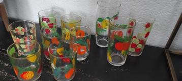 Vintage glazen fruit 10x beschikbaar voor biedingen