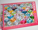 Gevraagd: Euro graphics puzzel, tea cups collection., Ophalen of Verzenden, 500 t/m 1500 stukjes, Legpuzzel