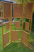Vintage bamboe kamerscherm 3 delig uit jaren 70, 180cm hoog, Huis en Inrichting, Ophalen of Verzenden, Gebruikt
