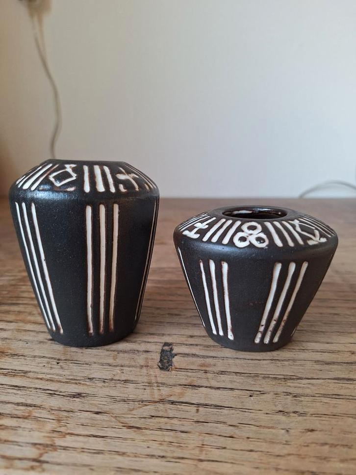 Mobach Utrecht Vaasjes - Set van 2, Antiek en Kunst, Antiek | Vazen, Ophalen of Verzenden