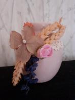 Nieuw vaasje gedecoreerd met droogbloemen, Ophalen of Verzenden, Nieuw