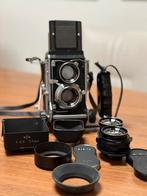 Mamiya C33 80mm 1:2.8 en 55mm 1:4.5, Ophalen of Verzenden, Gebruikt, Spiegelreflex, Overige Merken