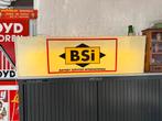 Vintage BSI Lichtbak / Reclamebord, Verzamelen, Merken en Reclamevoorwerpen, Ophalen, Gebruikt, ., Lichtbak of (neon) lamp