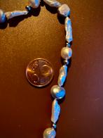 Gouden ketting met parels - 48 cm, Sieraden, Tassen en Uiterlijk, Armbanden, Ophalen of Verzenden, Zo goed als nieuw, Overige kleuren