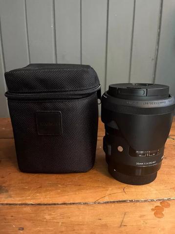 Canon Sigma 35mm 1.4 art lens (nieuwstaat!!!) beschikbaar voor biedingen