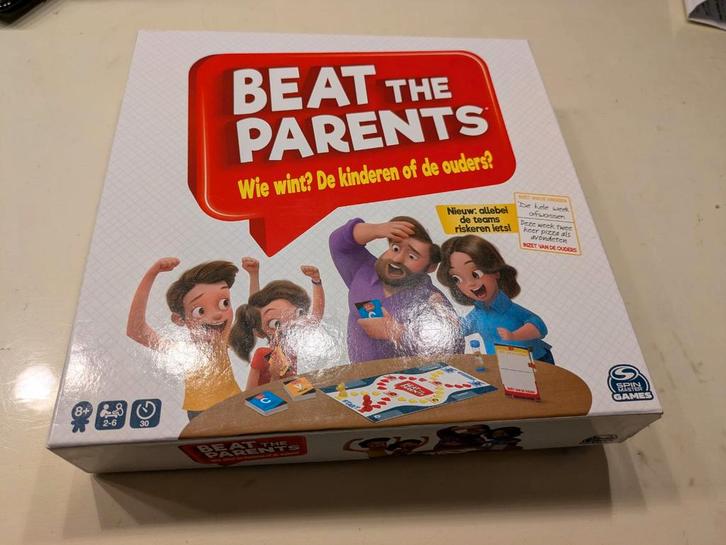 Beat the Parents Bordspel - Nieuw, Hobby en Vrije tijd, Gezelschapsspellen | Bordspellen, Nieuw, Een of twee spelers, Drie of vier spelers