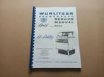 Service Manual: Wurlitzer 2204 (1958) jukebox nieuw !!, Verzamelen, Automaten | Jukeboxen, Wurlitzer, Ophalen
