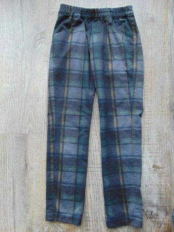 Lange broek blauw / donkergrijs / groen geruit maat 116 122 beschikbaar voor biedingen