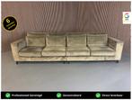 GRATIS LEVERING Velvet Bank Bruin 370x110 GEREINIGD, 100 tot 125 cm, Stof, 300 cm of meer, Ophalen of Verzenden