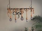 Hanglamp met scheepstouw, Huis en Inrichting, Lampen | Kroonluchters, Ophalen, Zo goed als nieuw