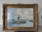 Molen aan de Rotte M. De Jongere olieverf op doek, Antiek en Kunst, Ophalen