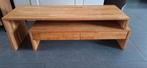 Mooie eiken salontafel verschuifbaar, Ophalen, Minder dan 50 cm, Gebruikt, Eikenhout