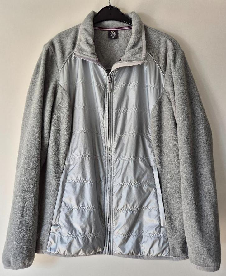 Humane Nature lichtgrijs/zilver fleecevest Maat XXL - ANWB, Kleding | Dames, Truien en Vesten, Zo goed als nieuw, Maat 46/48 (XL) of groter