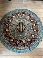 Vintage rond oosters (Perzisch) vloerkleed 150cm diameter, 100 tot 150 cm, Rond, Ophalen of Verzenden, Zo goed als nieuw