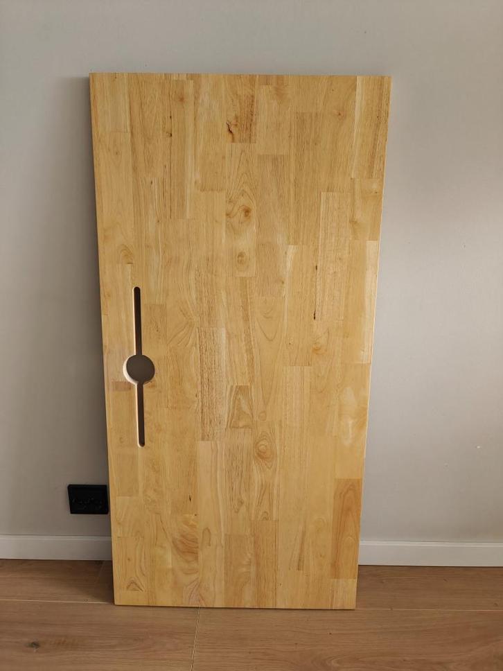 Mooi houten bureaublad (122 x 60 cm), Huis en Inrichting, Bureaus, Gebruikt, Ophalen